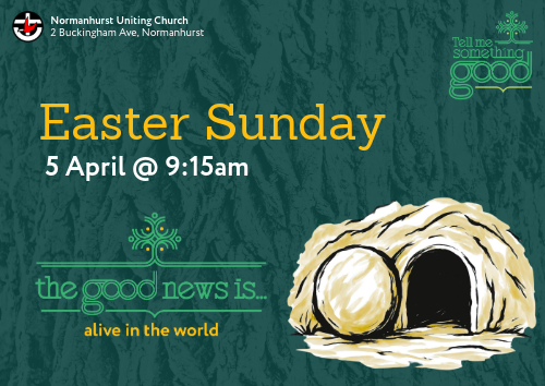Easter Sunday 5 April @ 9:15am